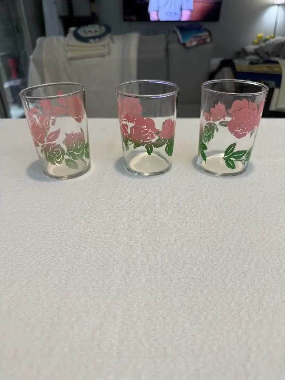 Set of 3 Replacement Vintage Federal Glass Drinking Tumblers